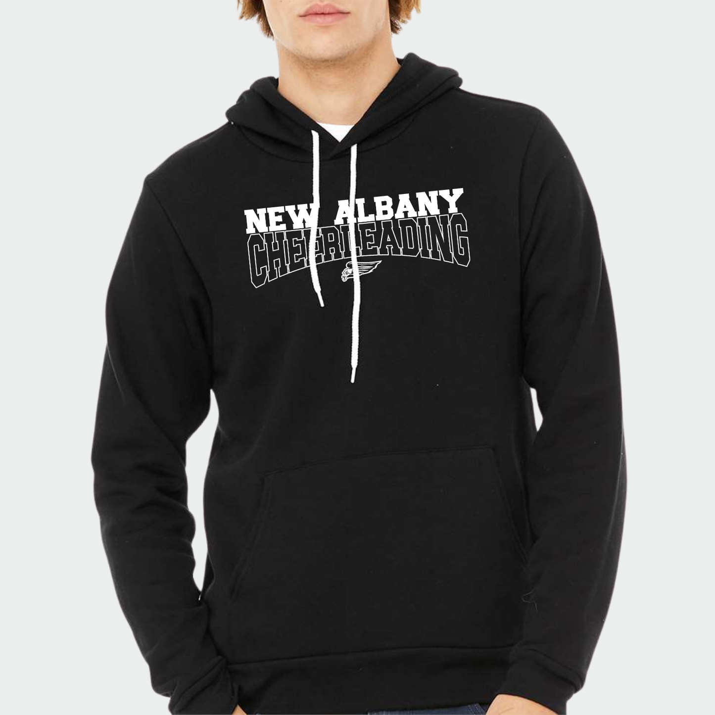 NAYCHEER: New Albany Cheerleading Hooded Sponge Fleece Sweatshirt