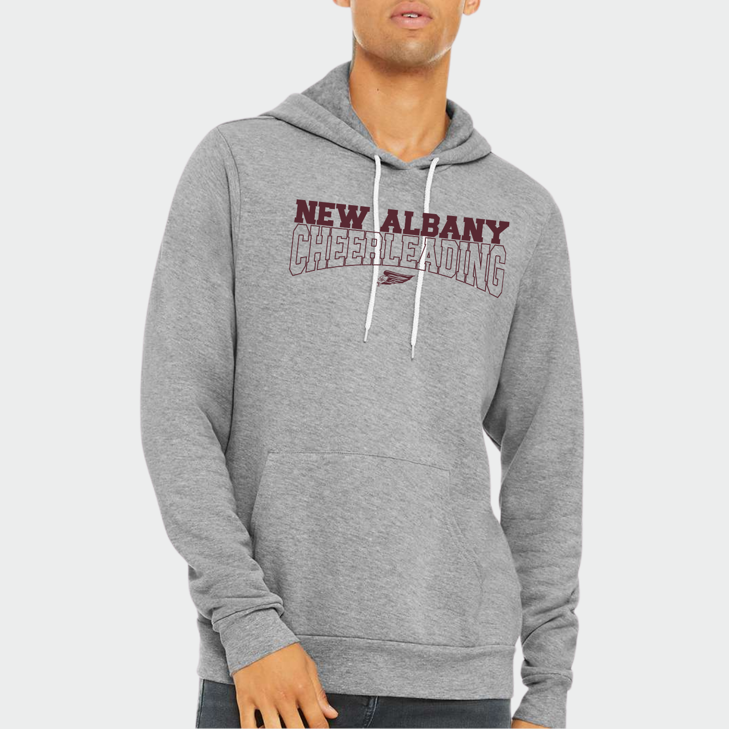 NAYCHEER: New Albany Cheerleading Hooded Sponge Fleece Sweatshirt