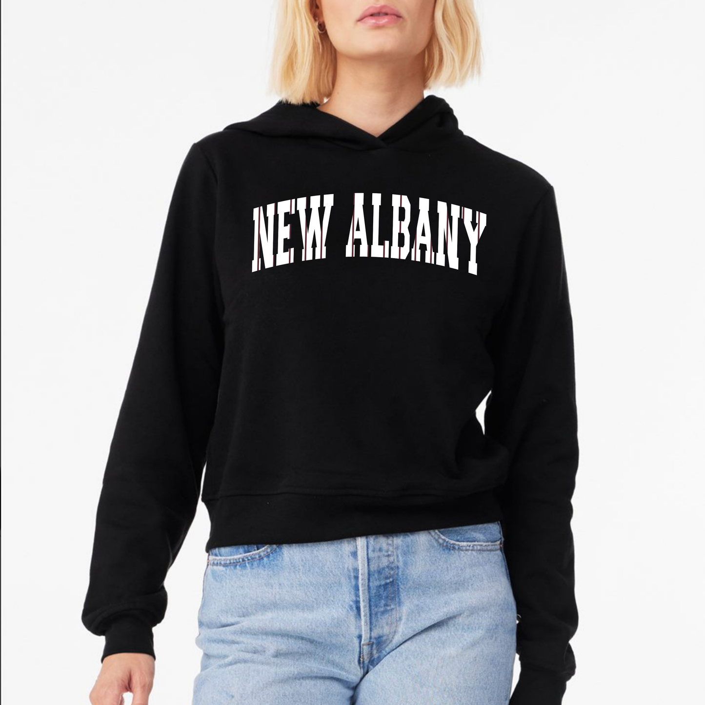 NA Baseball: Pinstripes Women's Hooded Sweatshirt