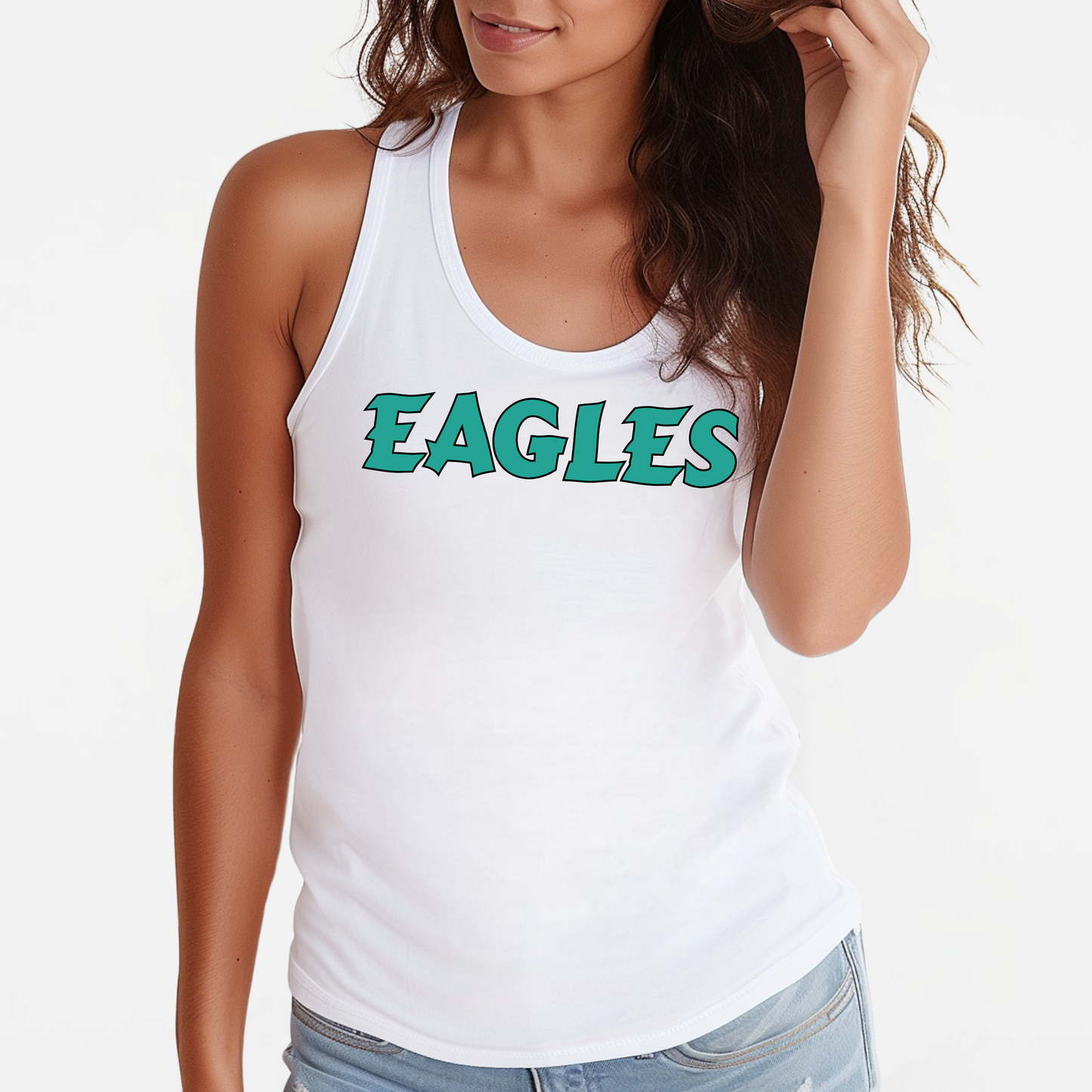 NA11UG: Eagles Women's Racerback Tank Top
