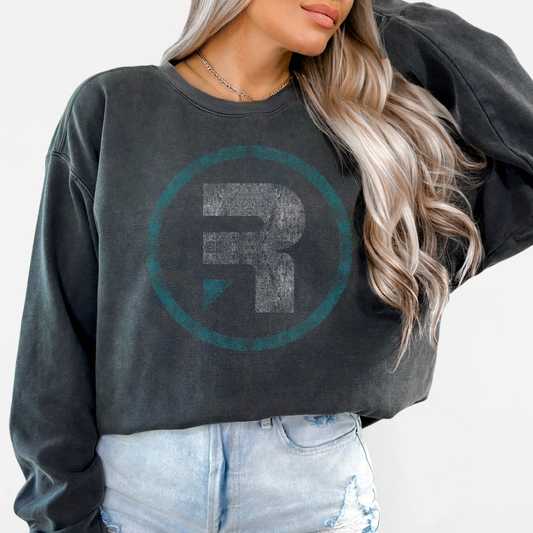 RYZE: Circle R, Vintage Crew *Distressed Graphic*