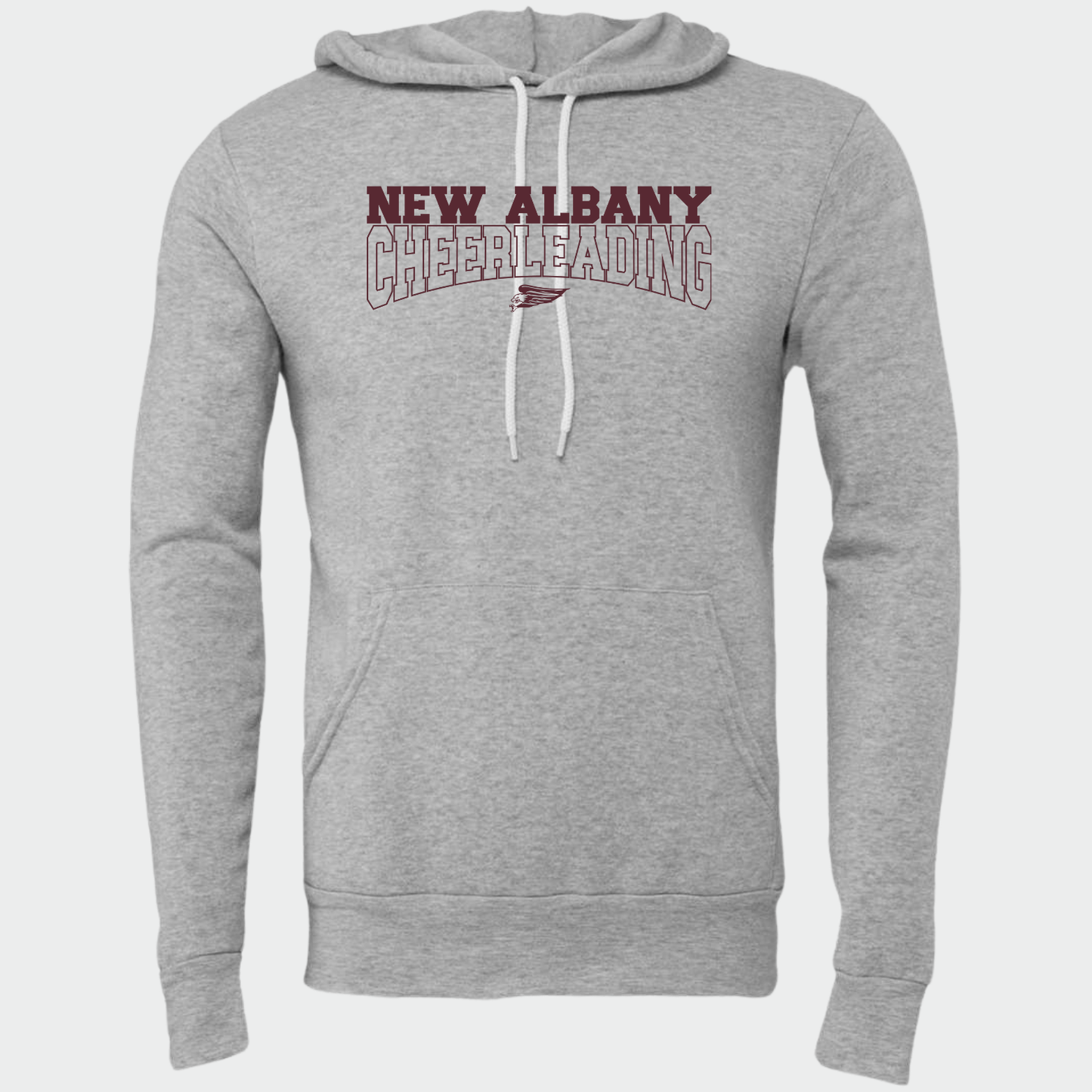 NAYCHEER: New Albany Cheerleading Hooded Sponge Fleece Sweatshirt