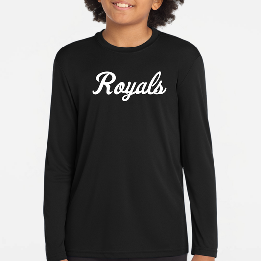 TCR: Royals Script, Tech Long Sleeve Tee