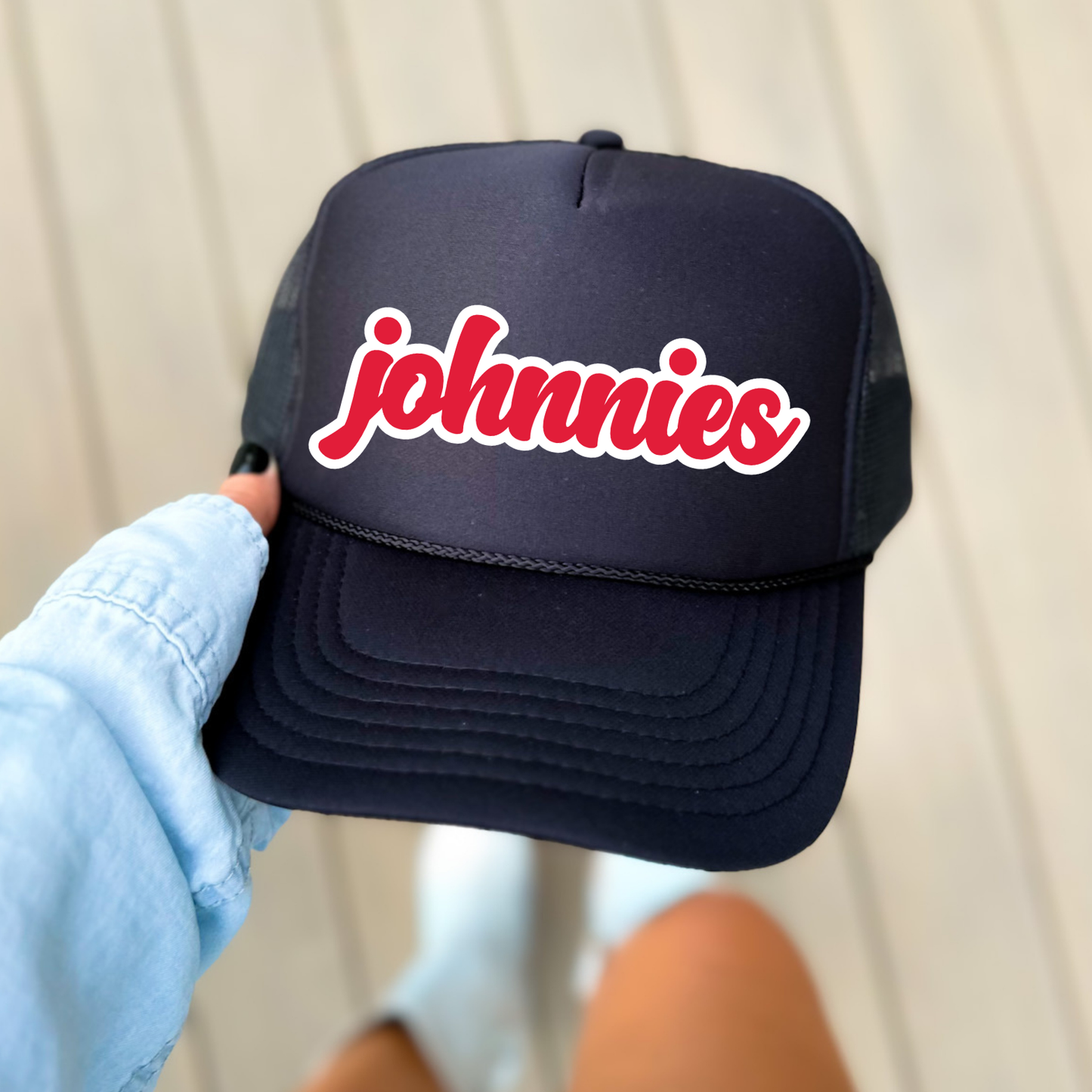 JYAA: Johnnies Chunky Script Trucker Hat