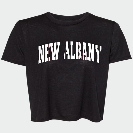 NA Baseball: Pinstripes Crop Top