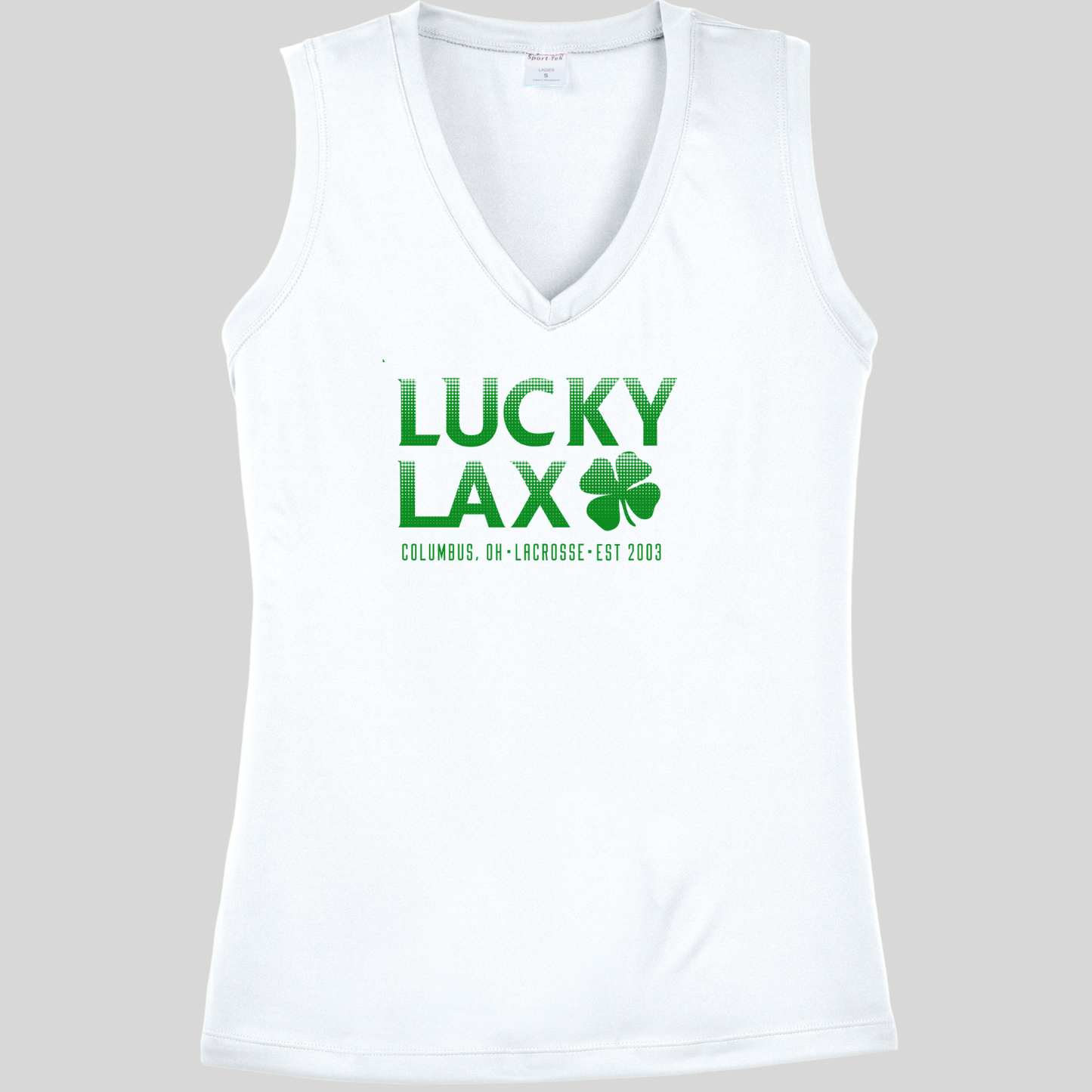LuckyLax: Women's V-Neck Tech Tank Top