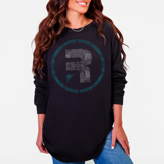 RYZE: Circle R, Vintage Long Sleeve *Distressed Graphic*