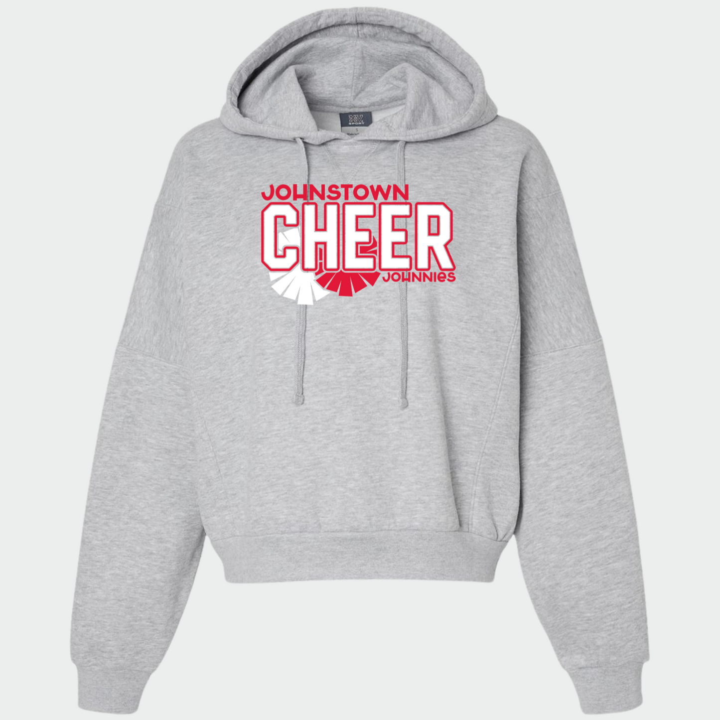 JYAA: Retro Cheer Crop Hooded Sweatshirt