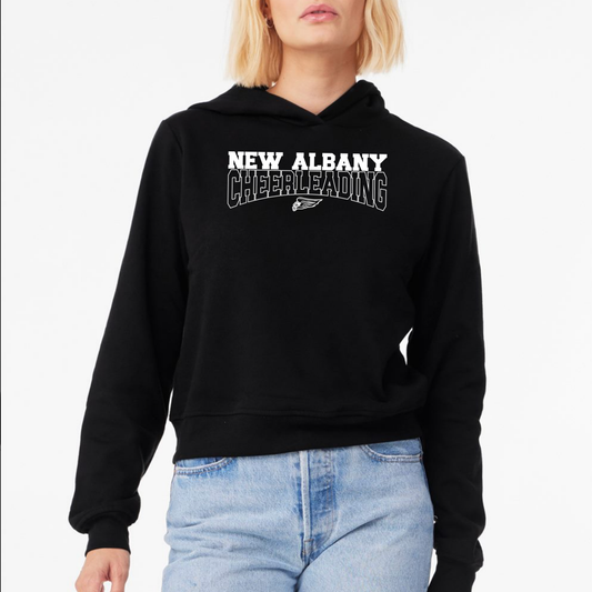NAYCHEER: New Albany Cheerleading Women's Hooded Sponge Fleece Sweatshirt