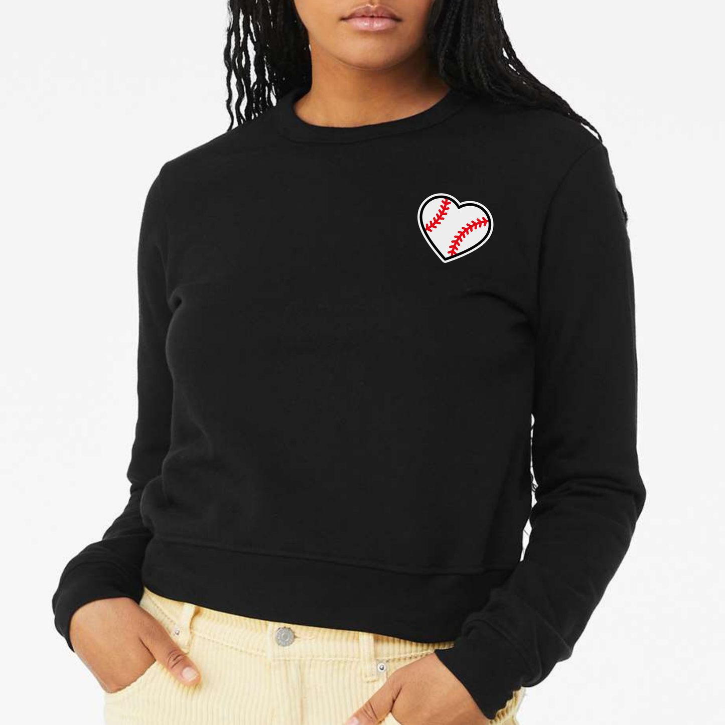 Baseball: Women's Heart Number Sweatshirt