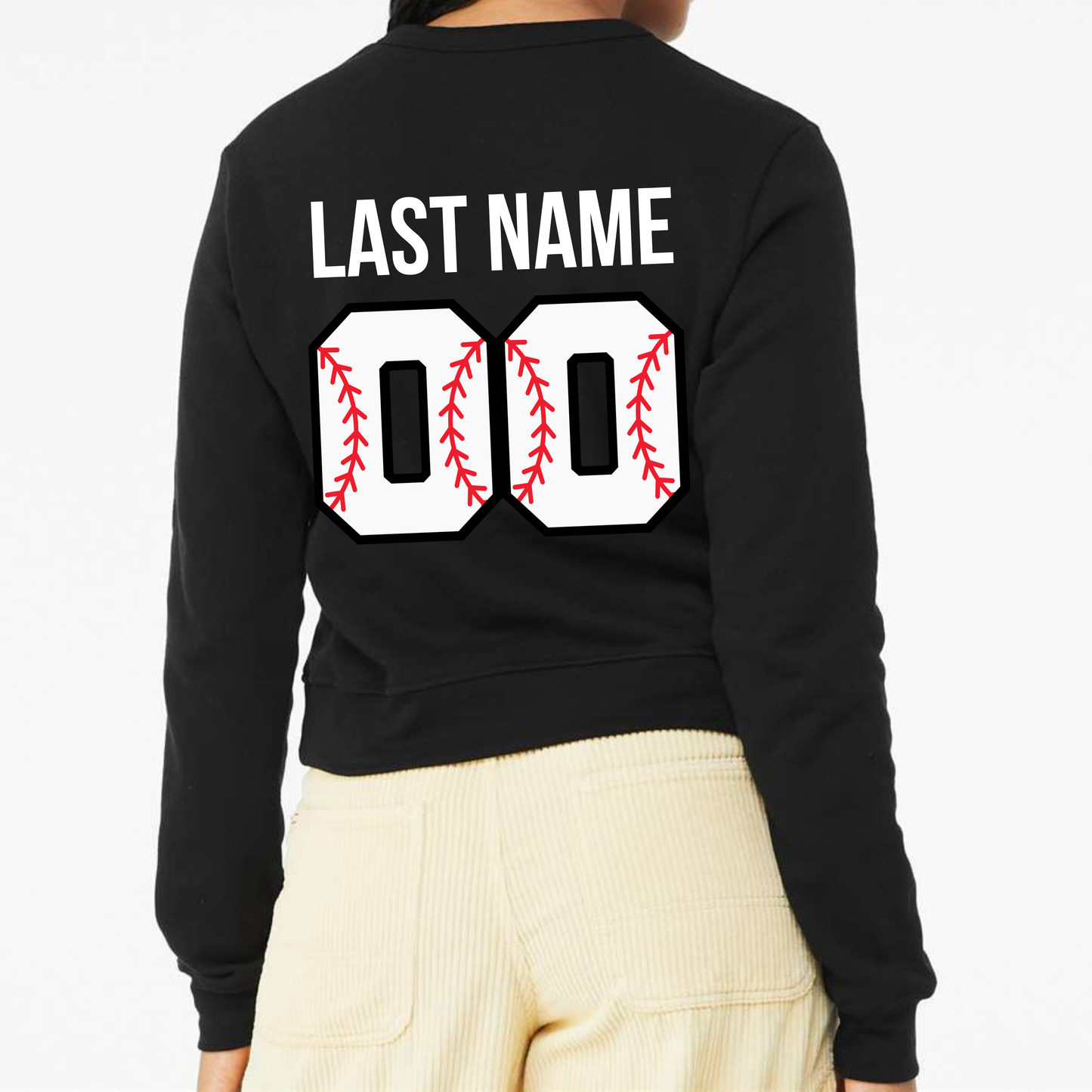 Baseball: Women's Heart Number Sweatshirt