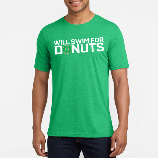PTAC: Will Swim For Donuts Triblend Tee