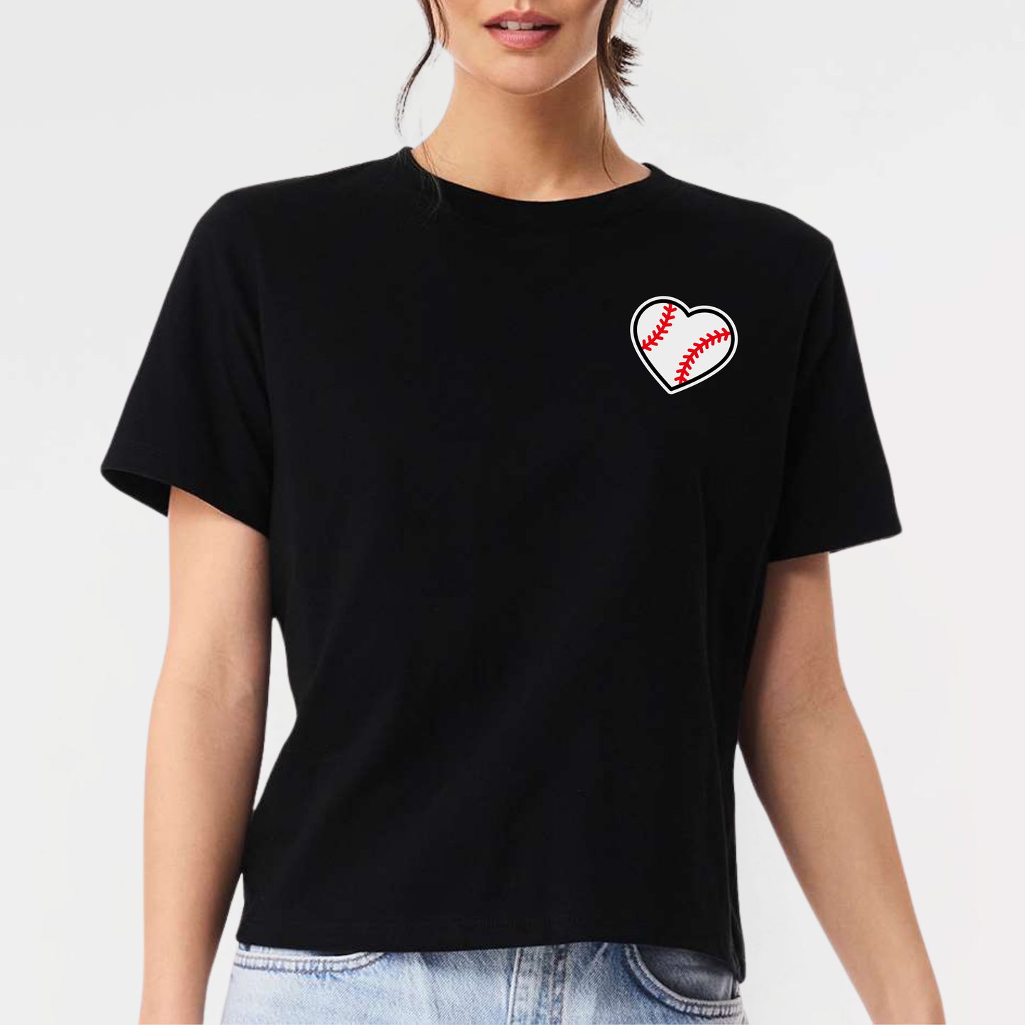 Baseball: Women's Heart Number T-Shirt