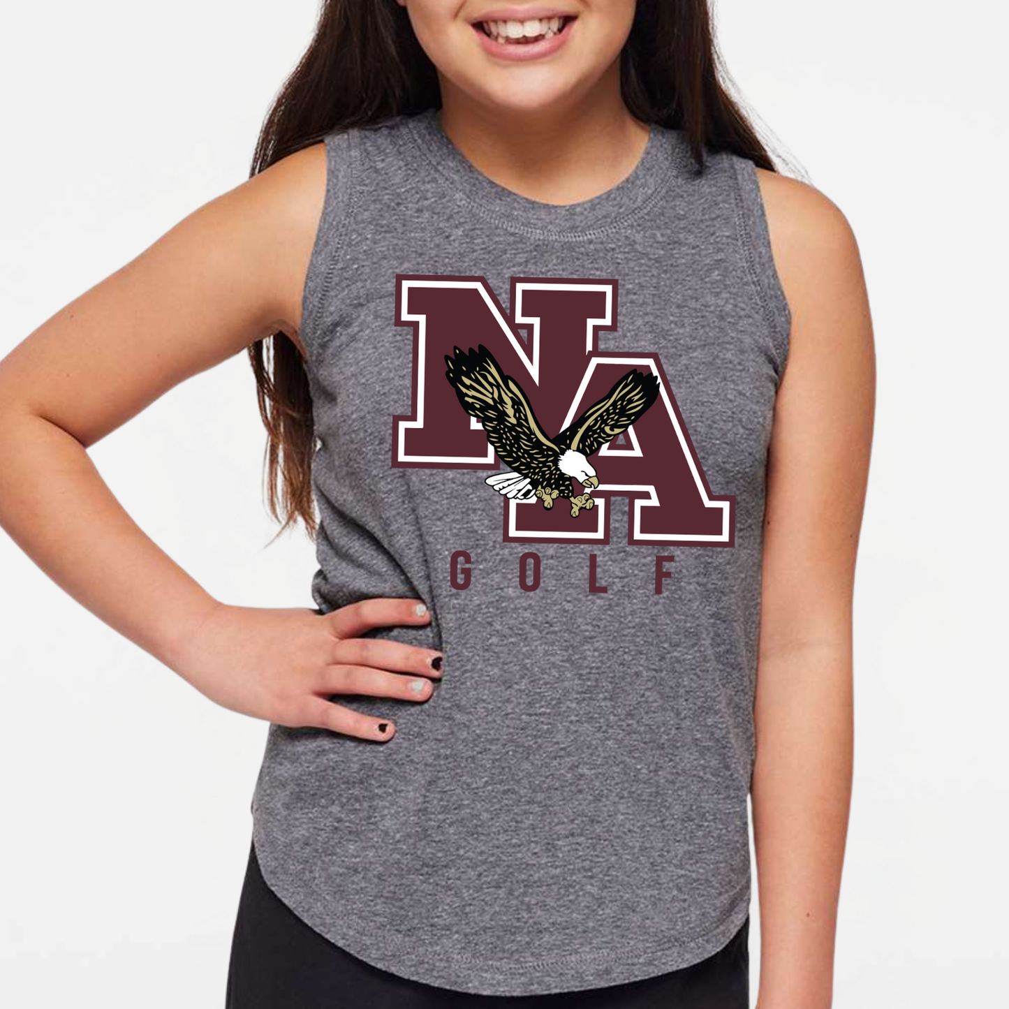 NAGOLF: Women's & Girls Muscle Tank Top