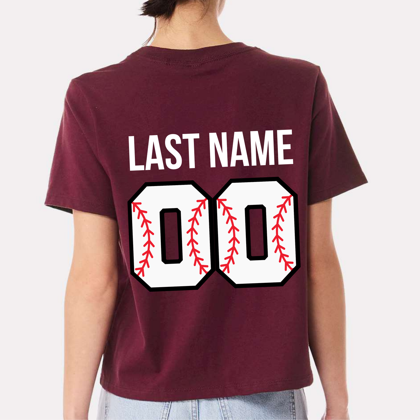 Baseball: Women's Heart Number T-Shirt