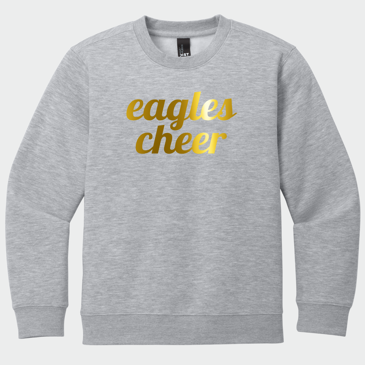 NAYCHEER: Eagles Cheer Gold Foil Crew Sweatshirt