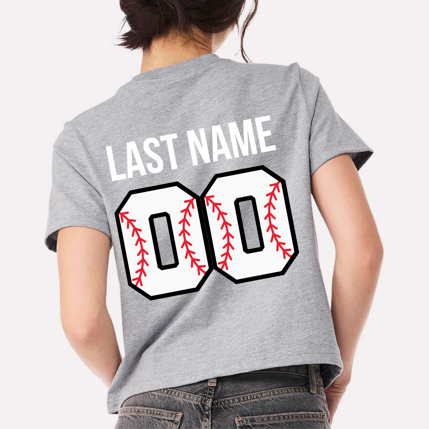 Baseball: Women's Heart Number T-Shirt