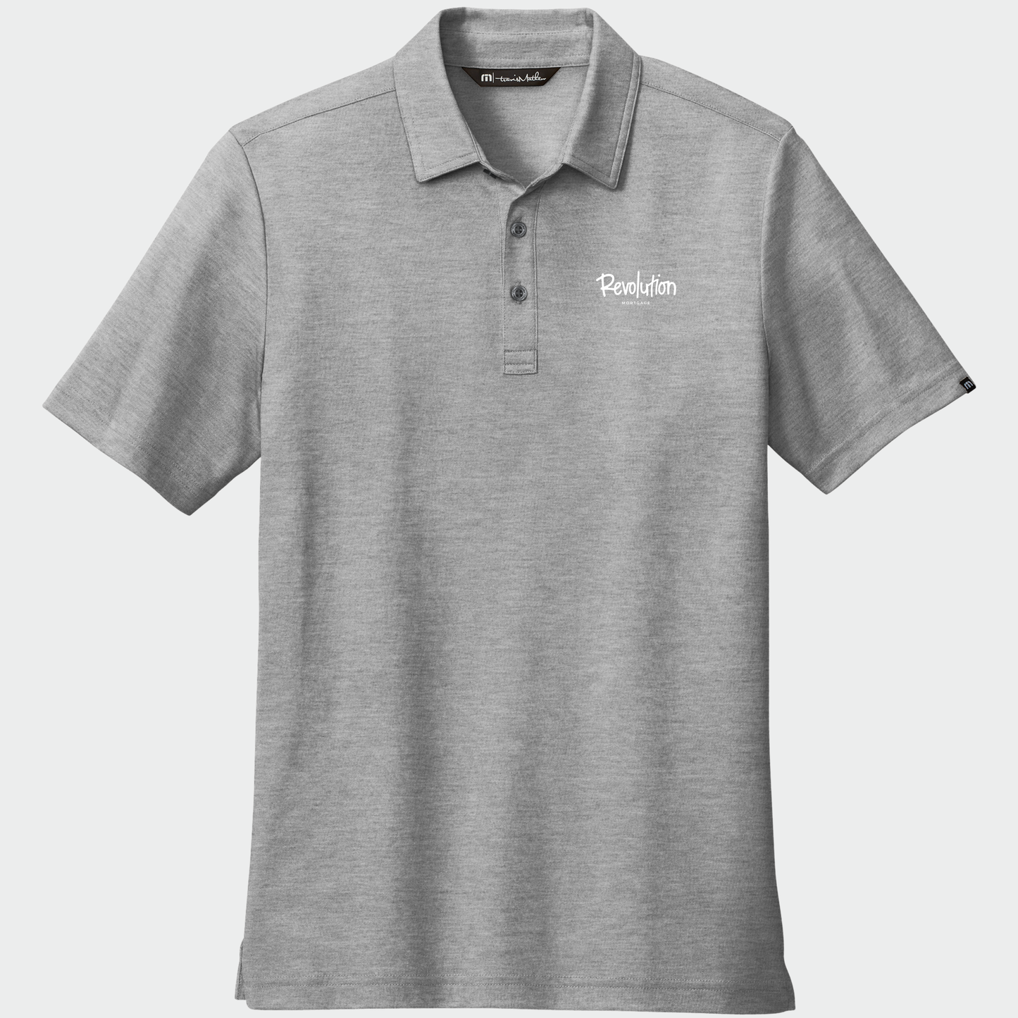 Revolution Mortgage: Embroidered, TravisMathew Oceanside Heather Polo
