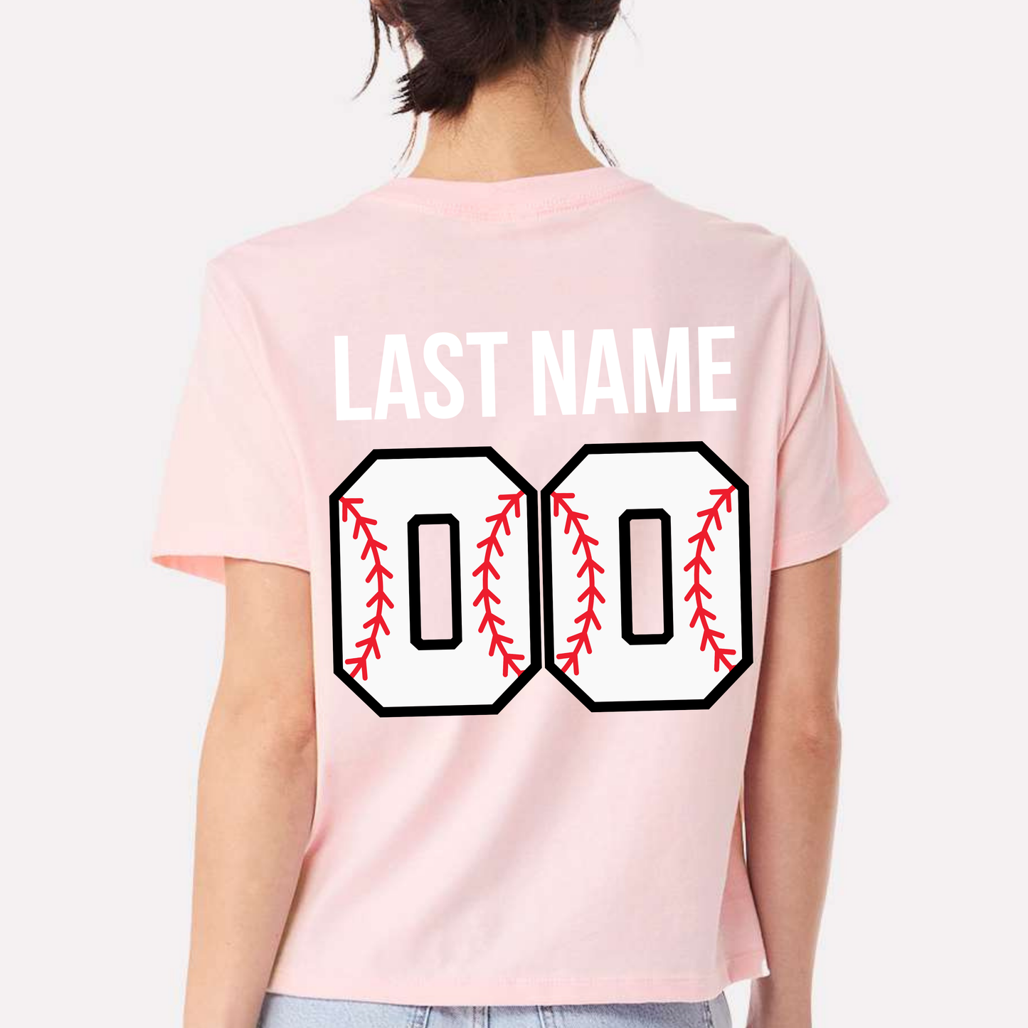 Baseball: Women's Heart Number T-Shirt