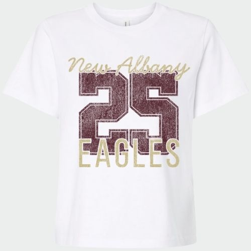 Number Shop: New Albany Eagles Number Women's 6oz Heavyweight T-Shirt *personalized*