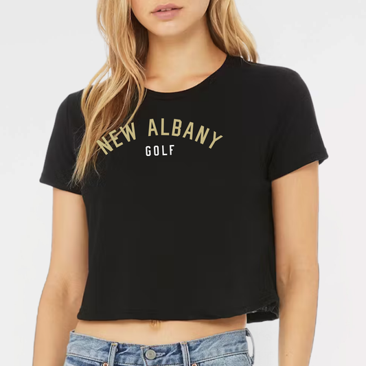 NAGOLF: New Albany Golf Flowy Crop Top
