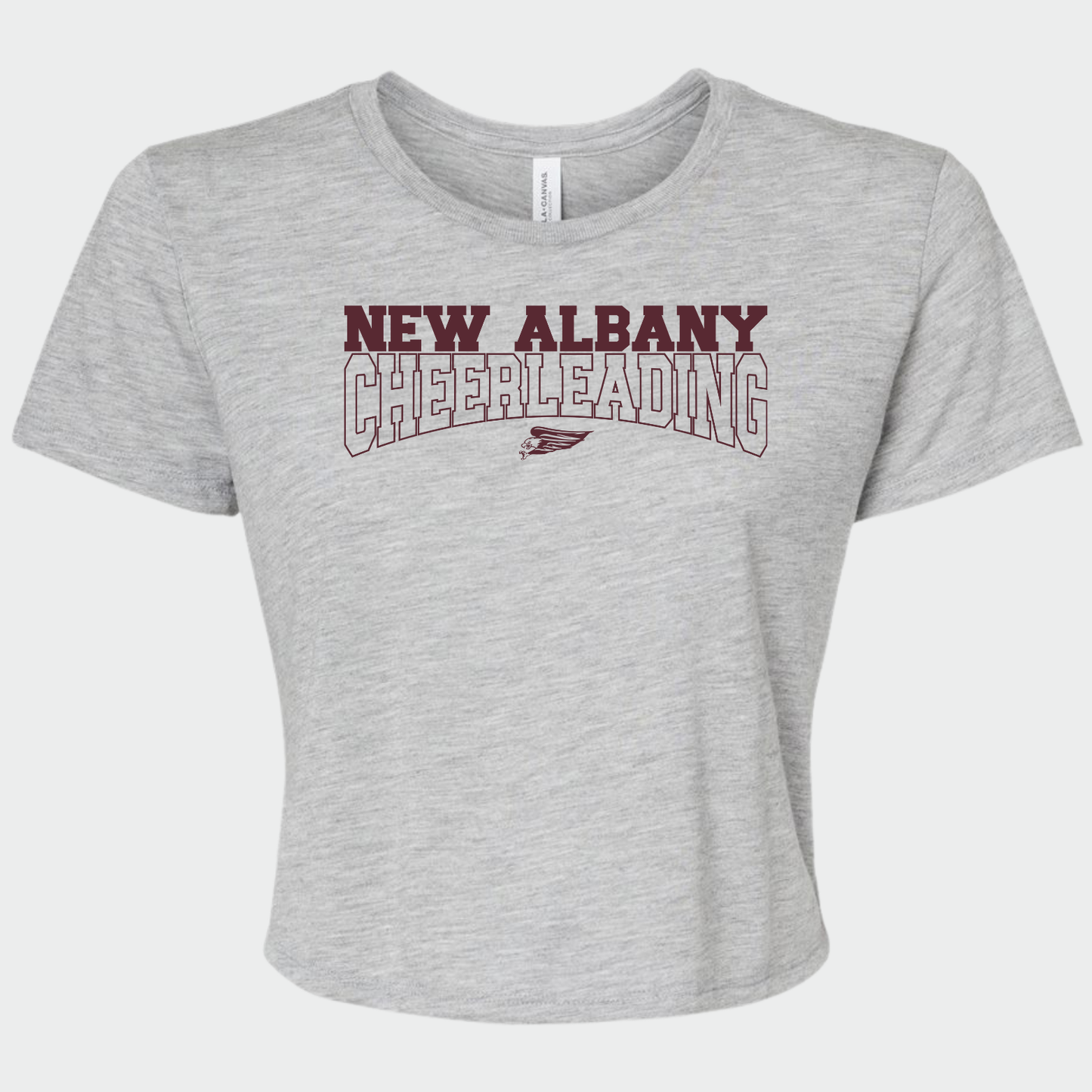 NAYCHEER: New Albany Cheerleading Flowy Crop Top