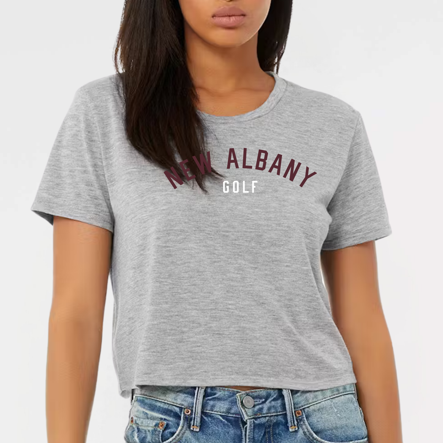 NAGOLF: New Albany Golf Flowy Crop Top