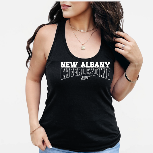 NAYCHEER: New Albany Cheerleading Women's Racerback Tank Top