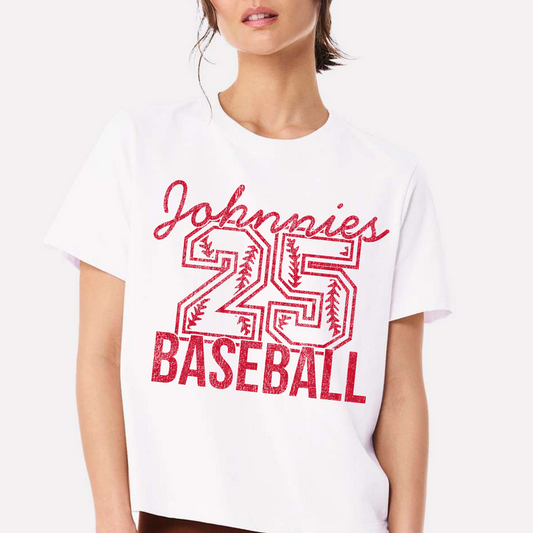 JYAA: Johnnies Baseball *Personalized Number* Women's 6oz Heavyweight T-Shirt