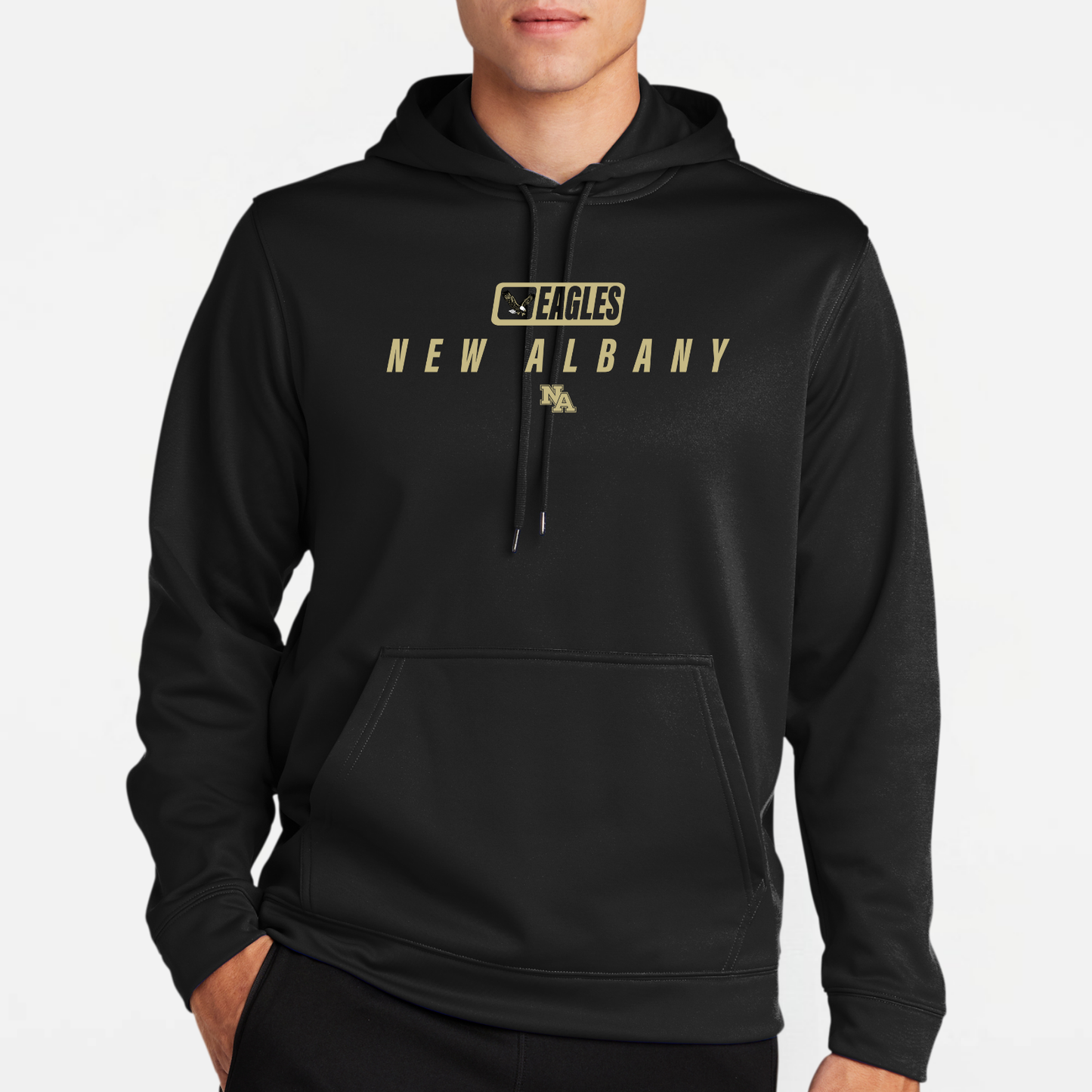 NAPTO: Italics Eagles New Albany Hooded Tech Sweatshirt