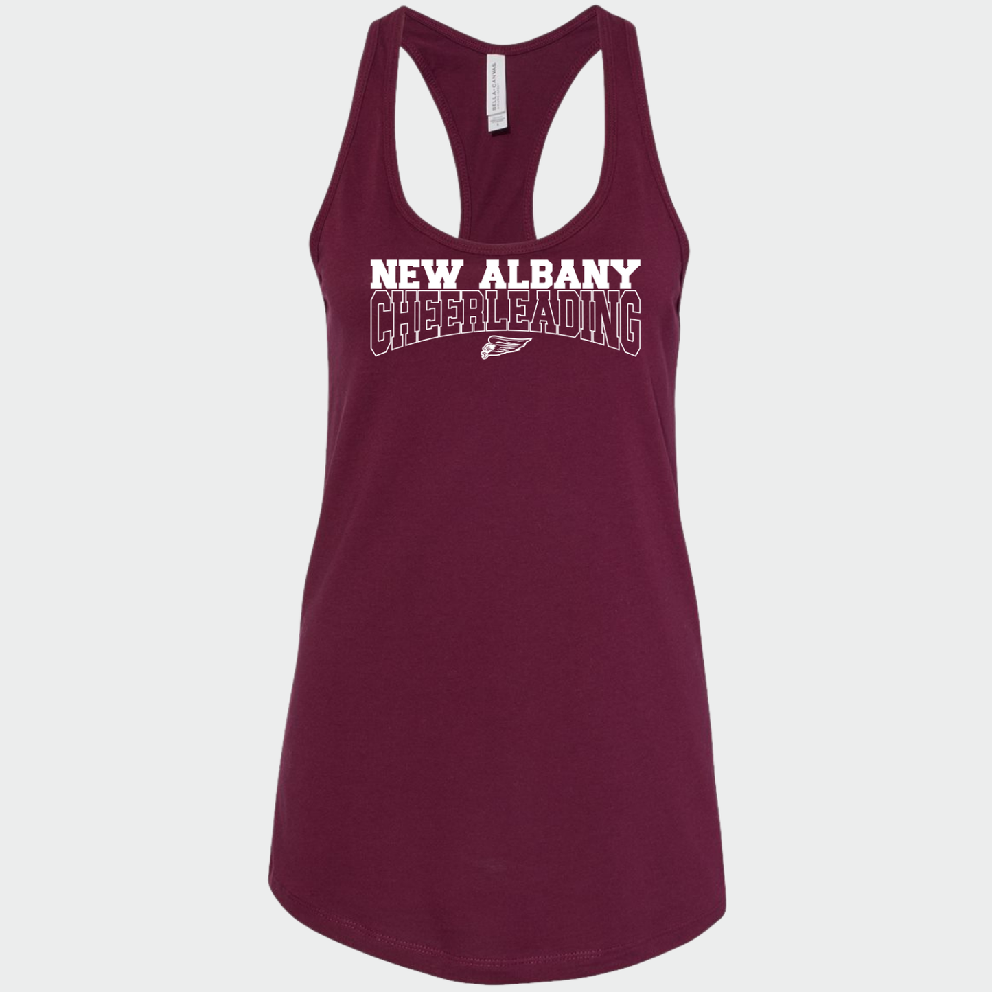 NAYCHEER: New Albany Cheerleading Women's Racerback Tank Top