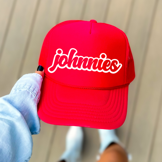JYAA: Johnnies Chunky Script Trucker Hat