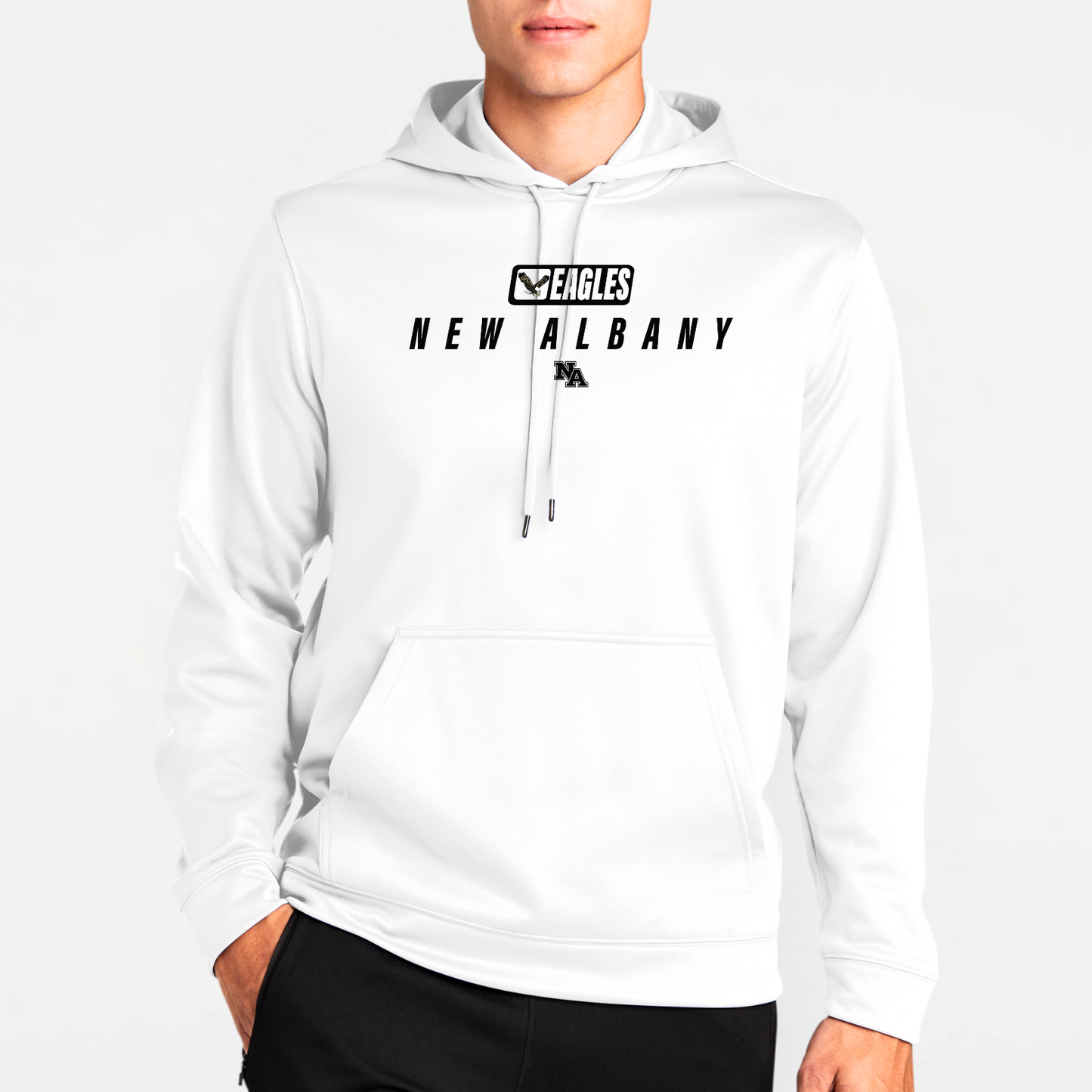 NAPTO: Italics Eagles New Albany Hooded Tech Sweatshirt