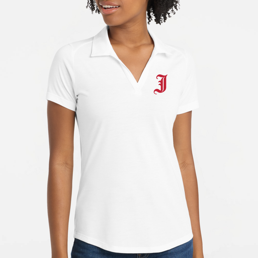 JTB: Old English J Women's Triblend Tech Polo
