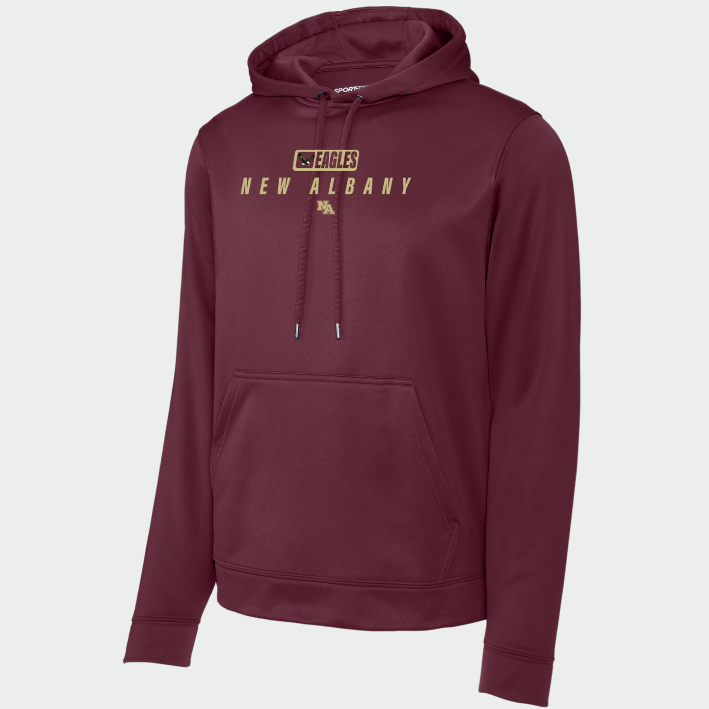 NAPTO: Italics Eagles New Albany Hooded Tech Sweatshirt