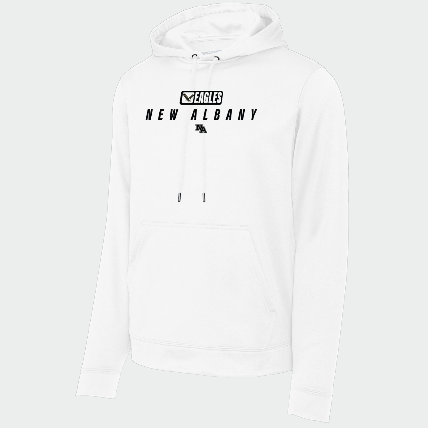 NAPTO: Italics Eagles New Albany Hooded Tech Sweatshirt