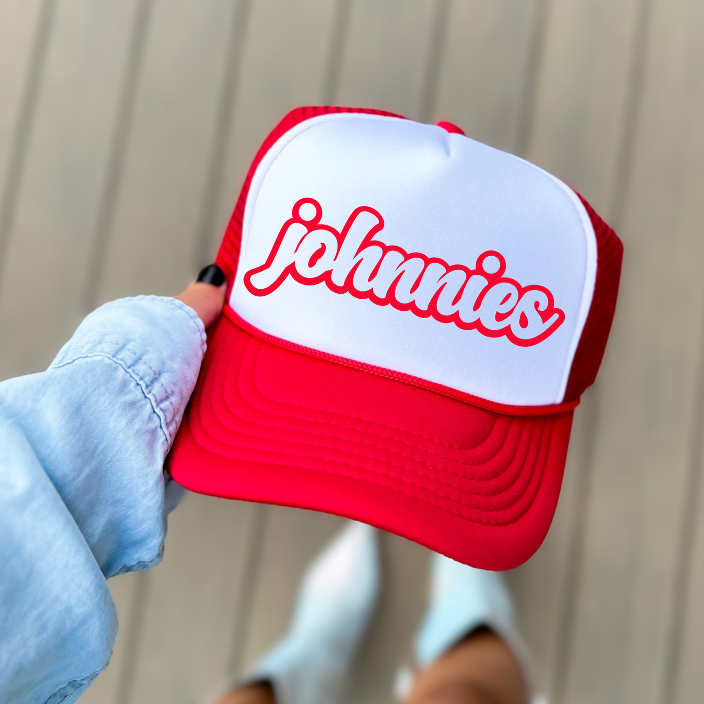 JYAA: Johnnies Chunky Script Trucker Hat
