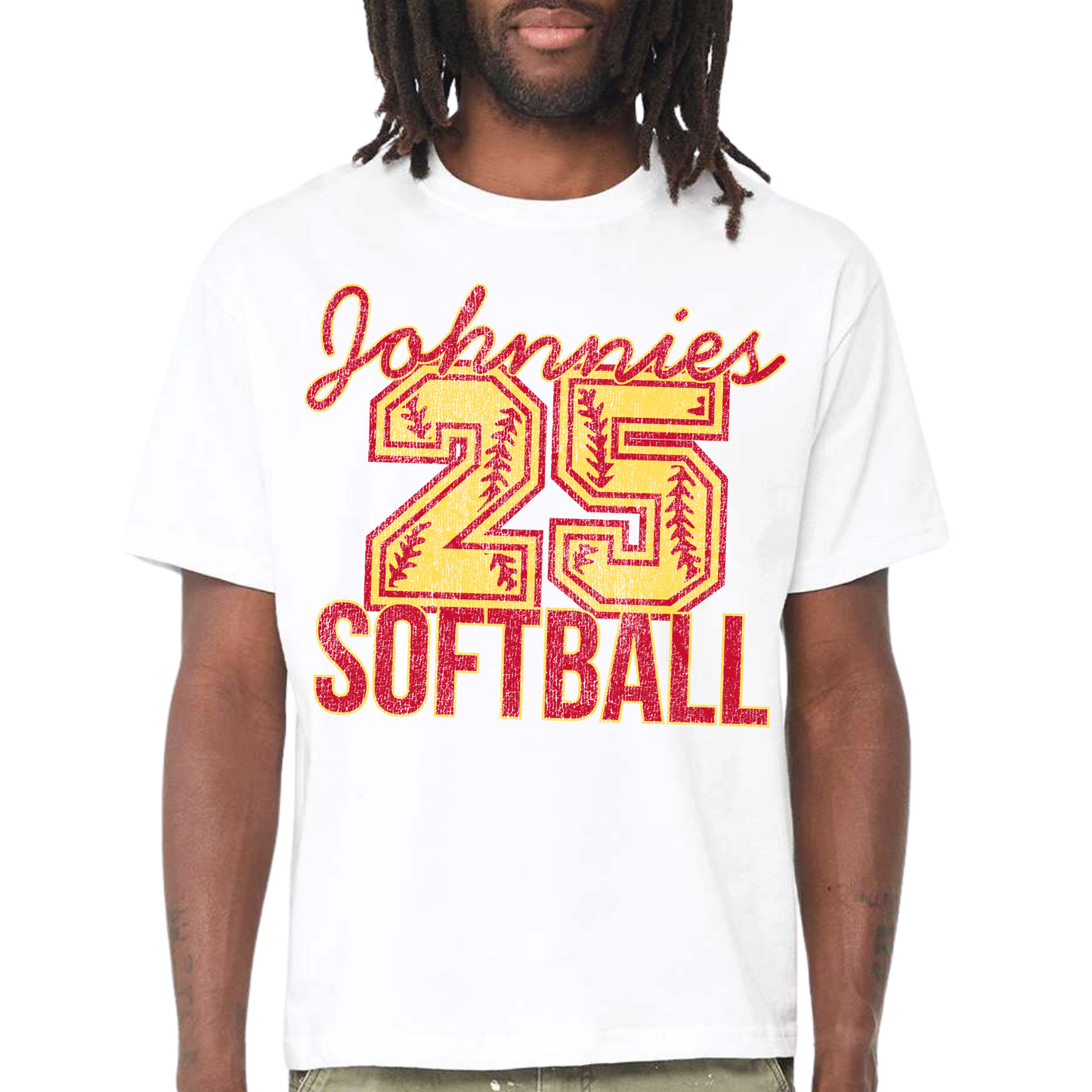 JYAA: Johnnies Softball *Personalized Number* 6oz Heavyweight T-Shirt