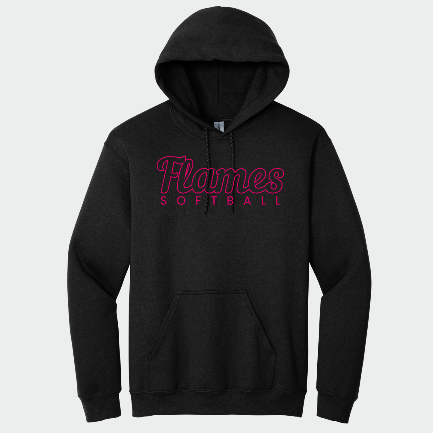 Flames Softball: Hooded Sweatshirt