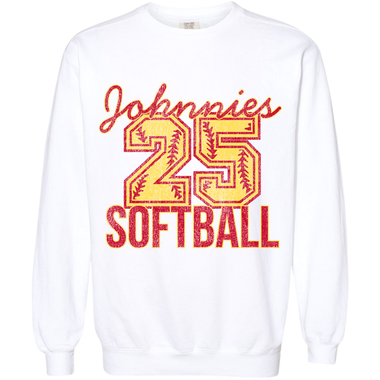 JYAA: Johnnies Softball *Personalized Number* Sweatshirt