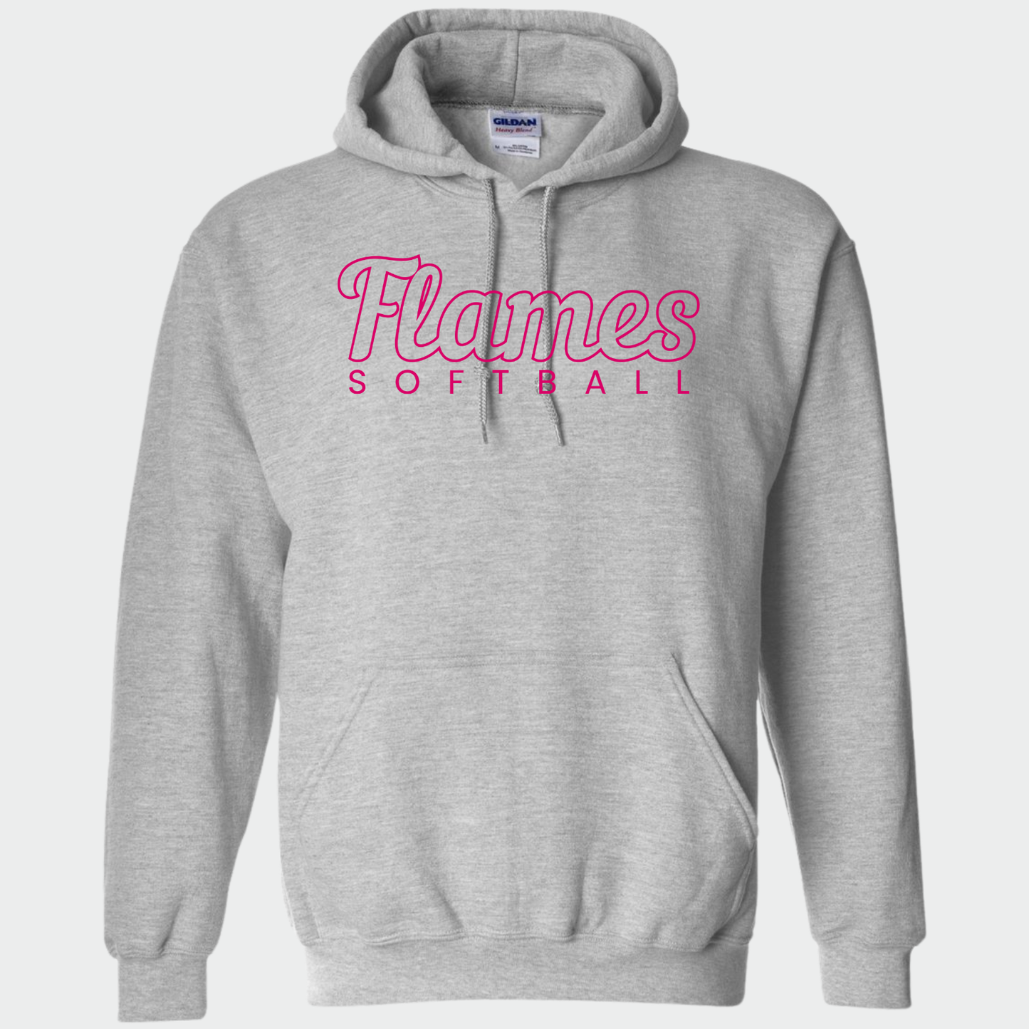 Flames Softball: Hooded Sweatshirt