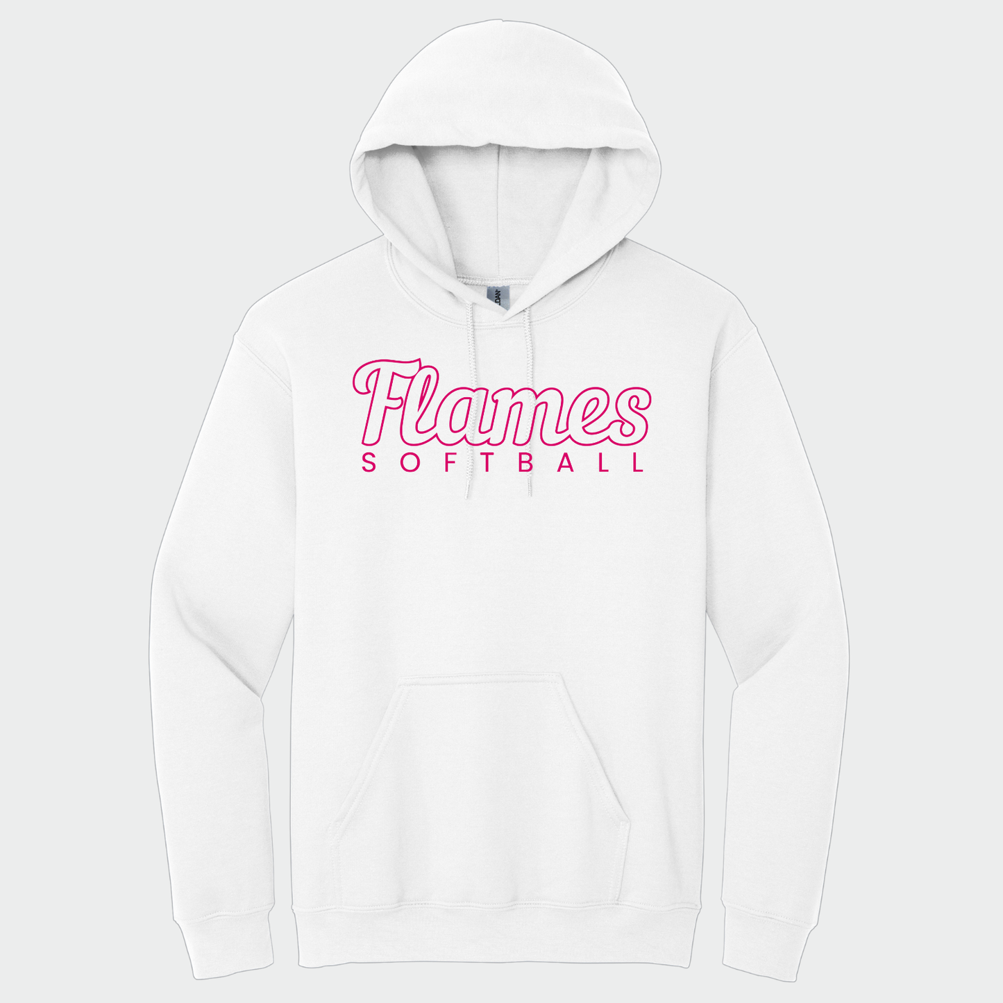 Flames Softball: Hooded Sweatshirt