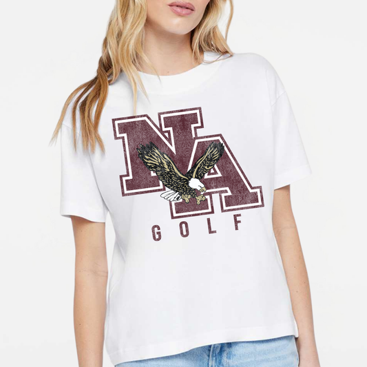 NAGOLF: *Distressed* Relaxed Crew T-Shirt