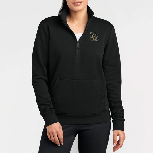 NAGTB: NA Basketball, Embroidered, Nike Women's Club Fleece Sleeve Swoosh 1/2-Zip