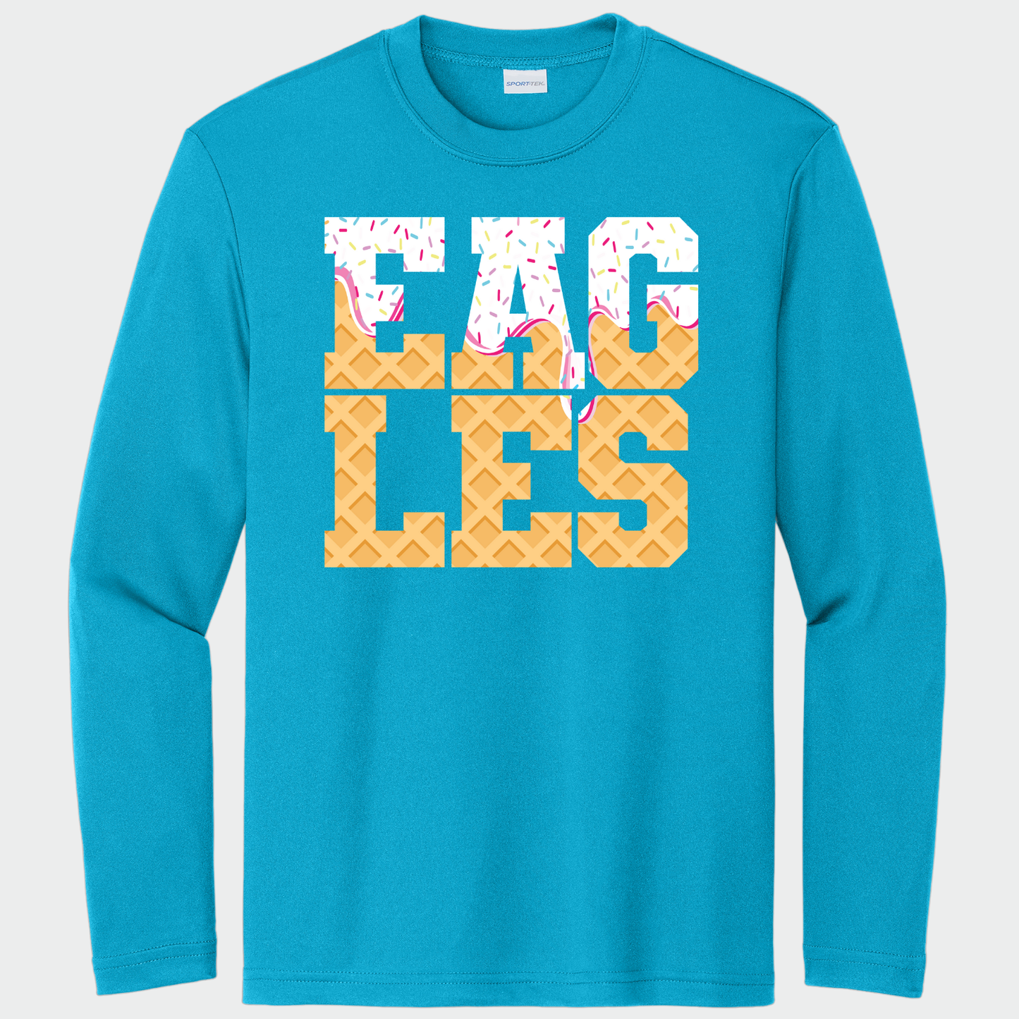NAPTO: Eagles Ice Cream Drip Tech Long Sleeve T-Shirt