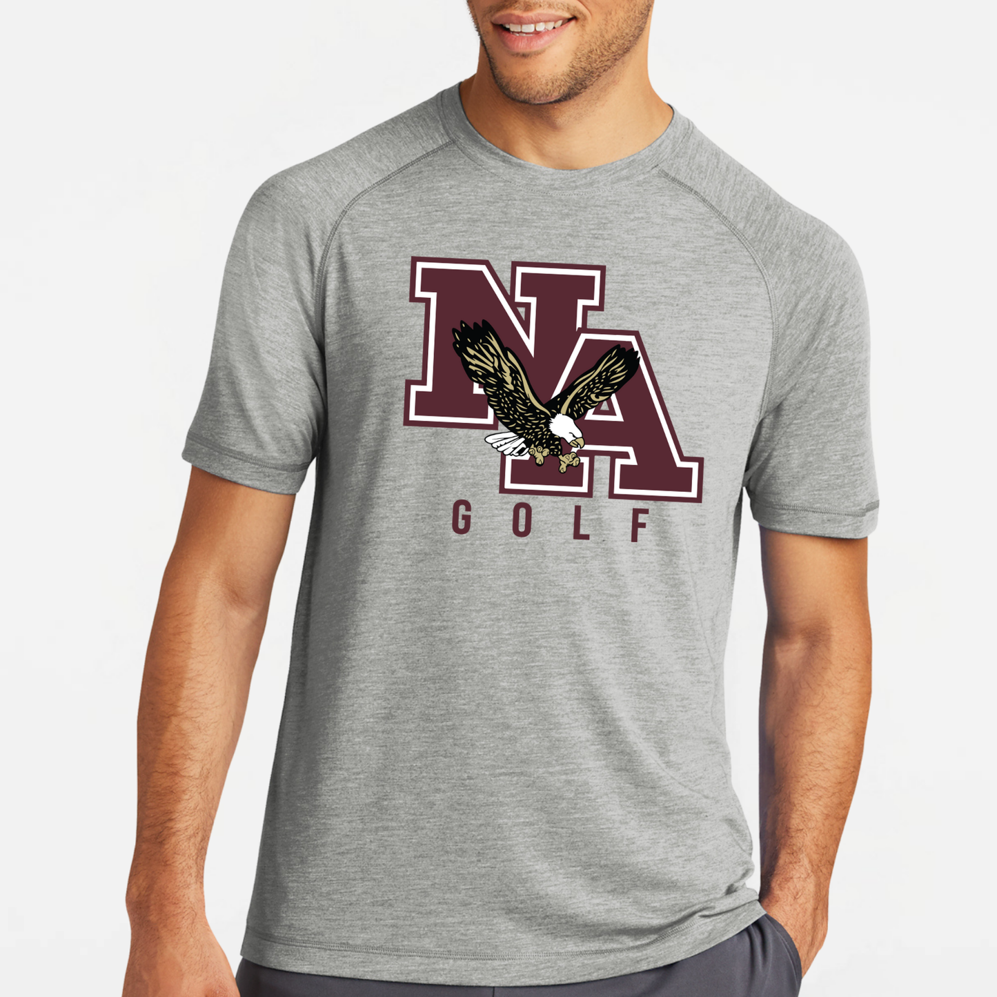 NAGOLF: Raglan Triblend Tech T-Shirt