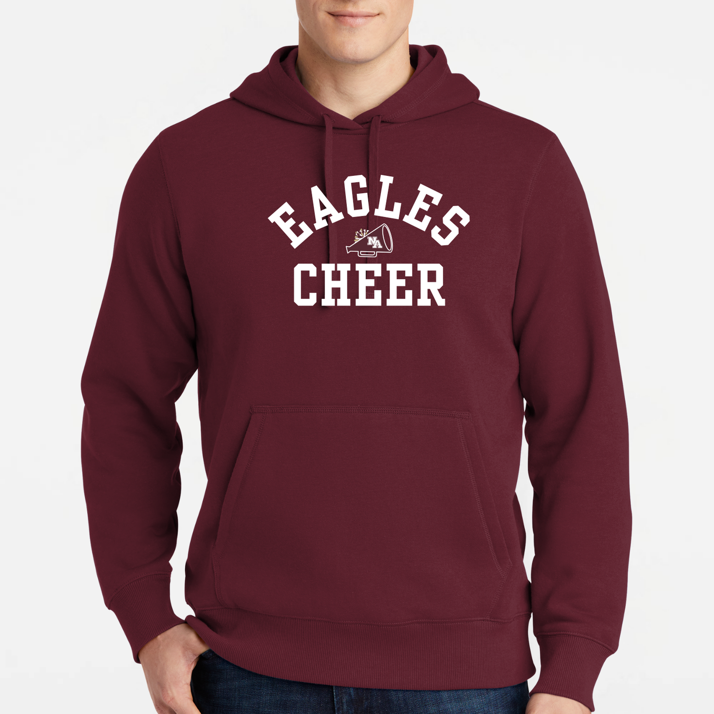 NAYCHEER: Eagles Cheer Pullover Hooded Sweatshirt