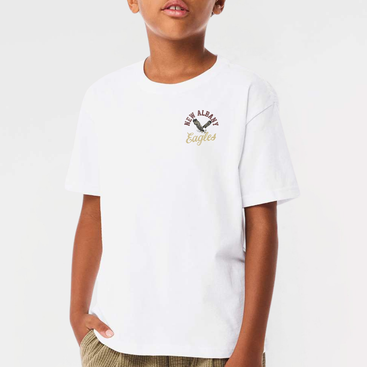 NAPTO: New Albany *Distressed Print* Collage 6oz Heavyweight T-Shirt
