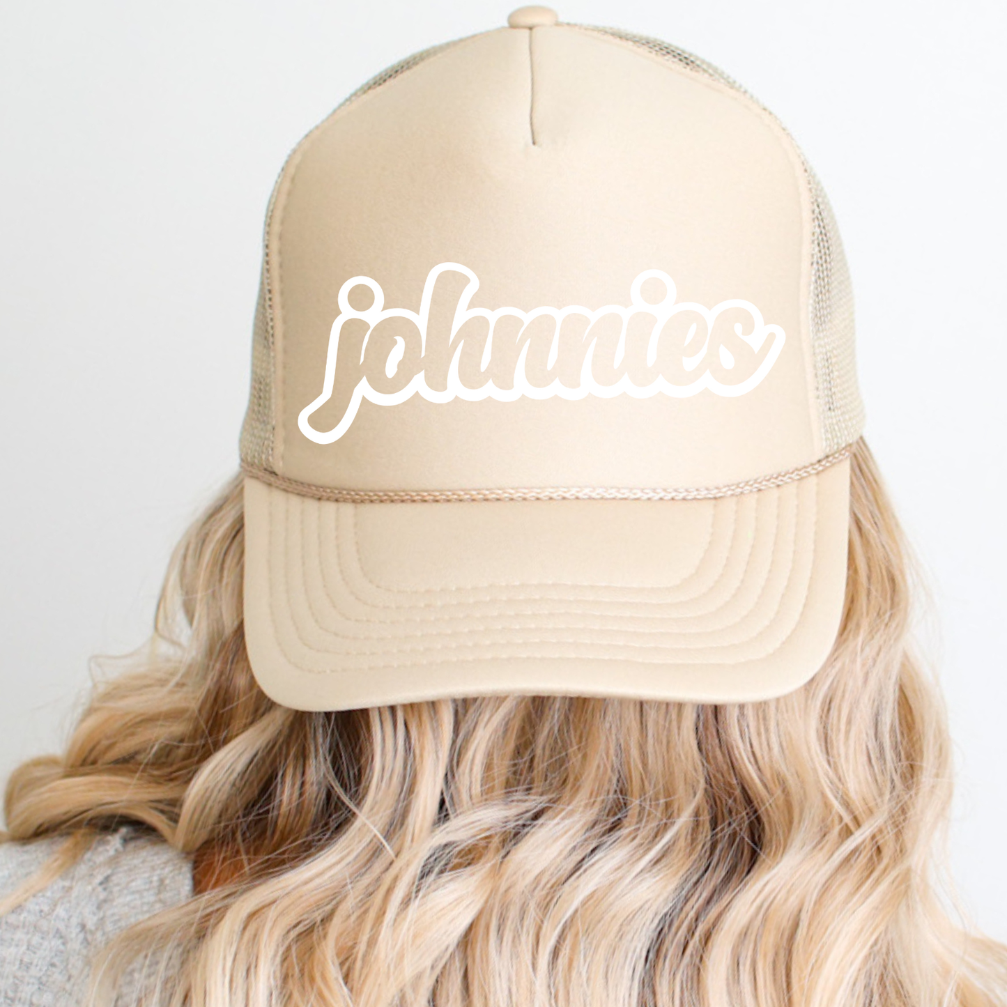 JYAA: Johnnies Chunky Script Trucker Hat