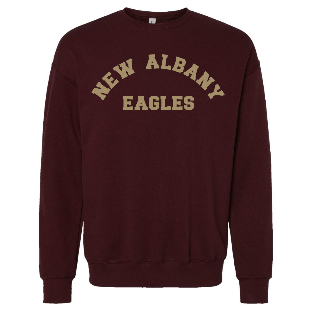 New Albany Eagles Varsity Print Sponge Fleece Crew Sweatshirt